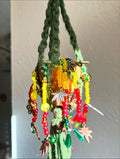 Beaded Plant w/ Macrame Hanger